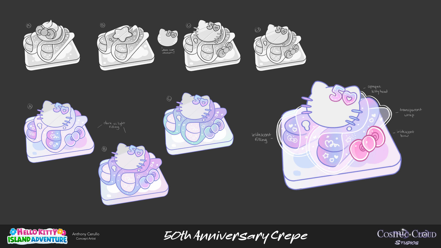 Hello Kitty 50th Anniversary Crepe