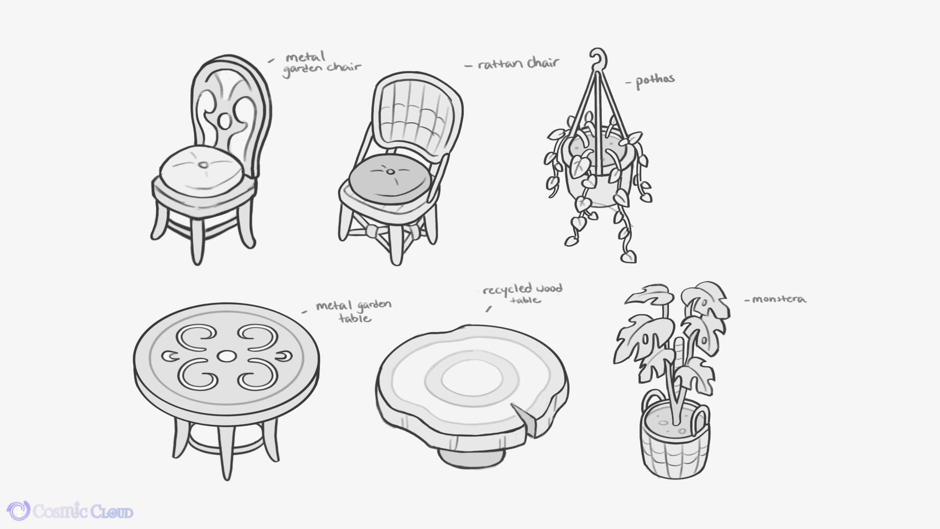 Greenhouse Tea Shop Furniture