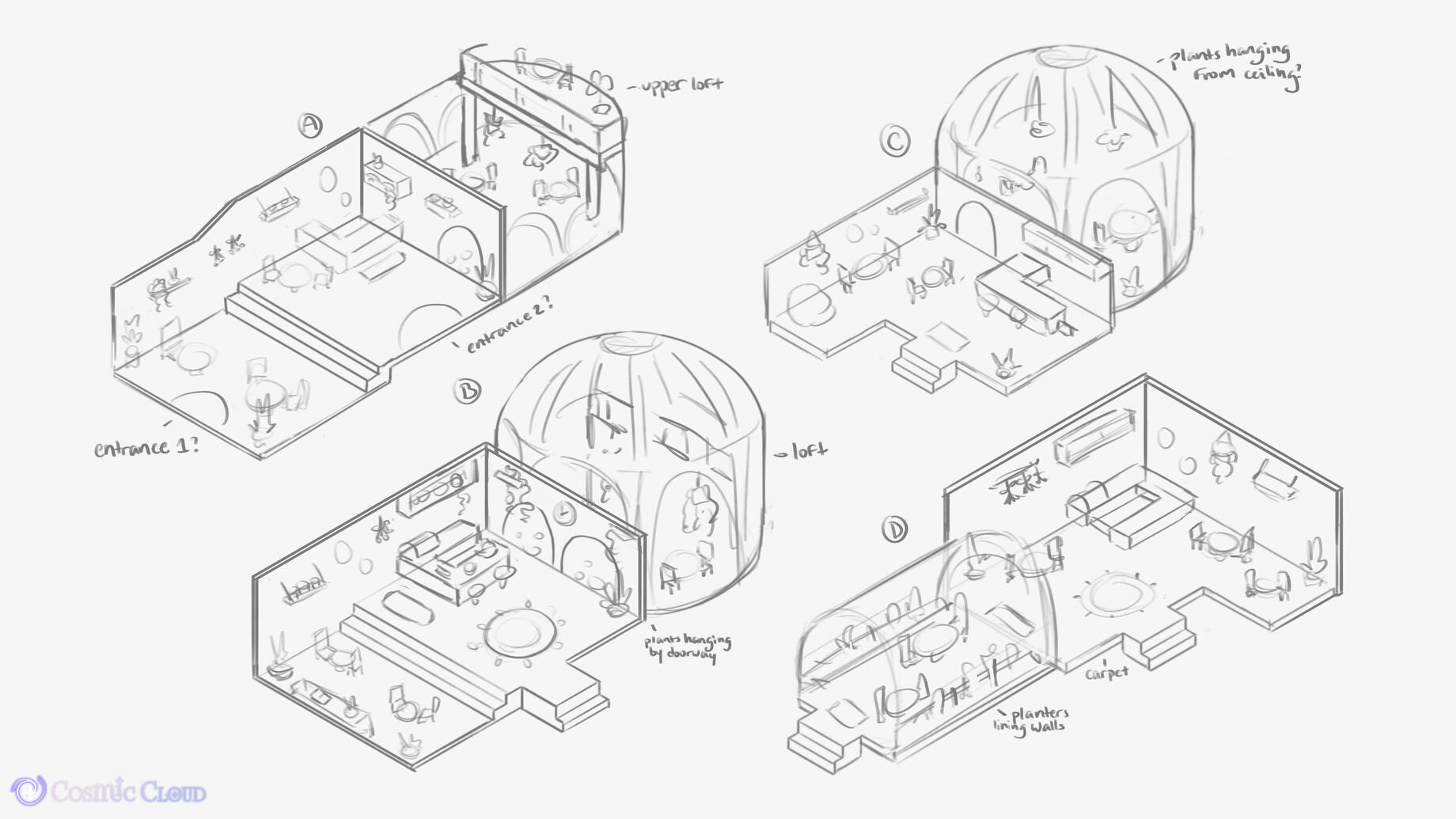 Greenhouse Tea Shop Layouts